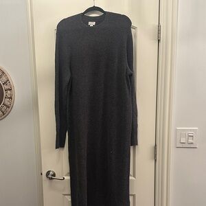 J. Crew Charcoal Maxi Dress
